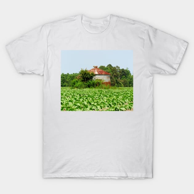 Silo In The Middle Of A Field T-Shirt by Cynthia48